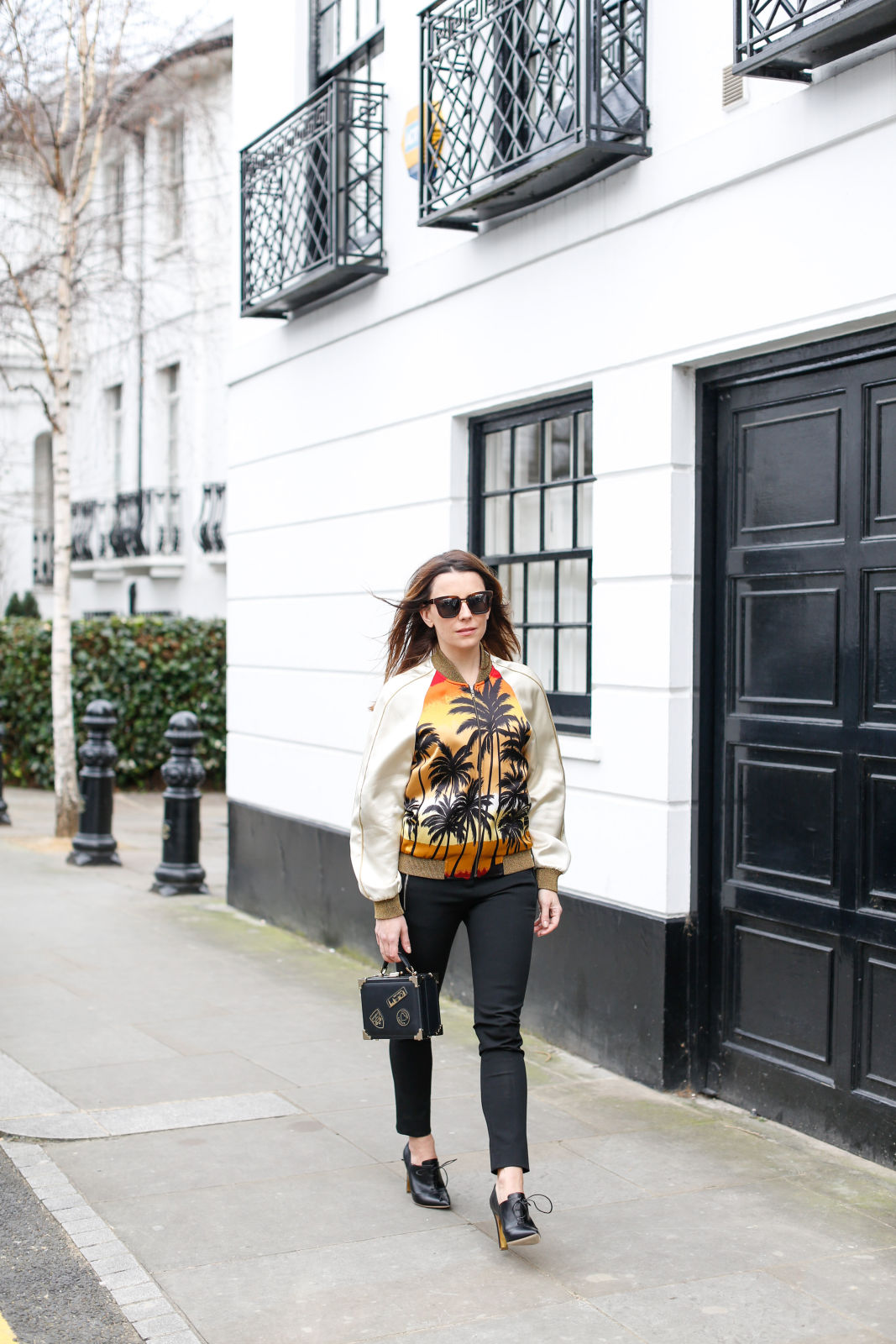 saint laurent jacket palm tree